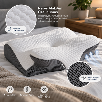 VİSORA® Ergonomic Visco Neck Support Pillow